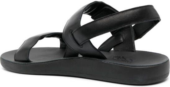 Ancient Greek Sandals Orfeas leather greek sandals Black