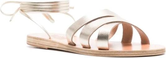 Ancient Greek Sandals Pisida leather sandals Gold