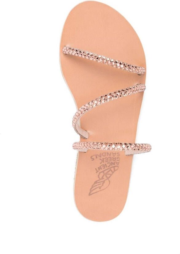 Ancient Greek Sandals Polytimi crystal-embellished sandals Pink