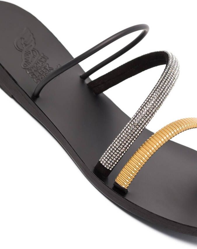 Ancient Greek Sandals Polytimi strappy flat sandals Black