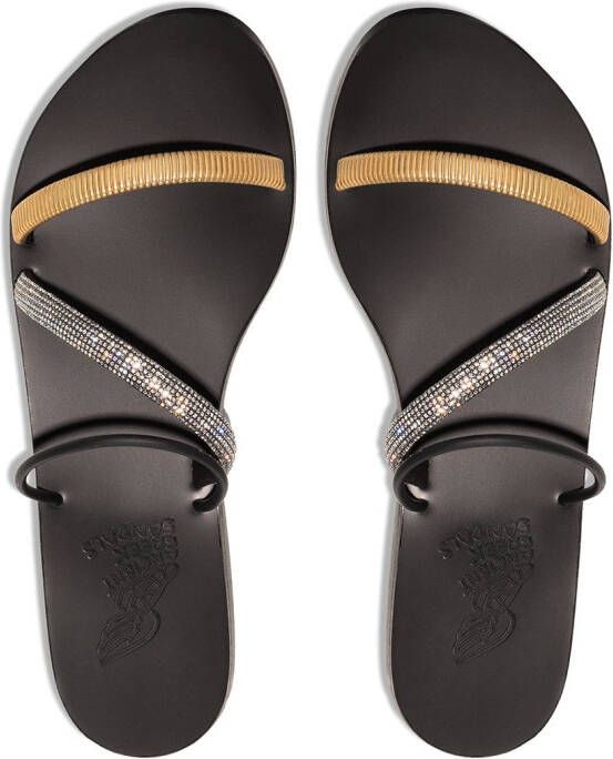 Ancient Greek Sandals Polytimi strappy flat sandals Black