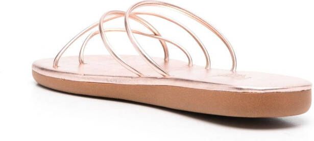 Ancient Greek Sandals Pu slip-on leather sandals Pink