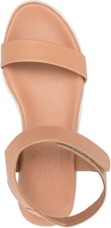Ancient Greek Sandals Salamina wave-detail sandals Neutrals