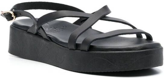 Ancient Greek Sandals Silia slingback sandals Black