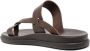Ancient Greek Sandals Simos leather slides Brown - Thumbnail 3
