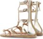 Ancient Greek Sandals Siren metallic-finish leather sandals Neutrals - Thumbnail 4