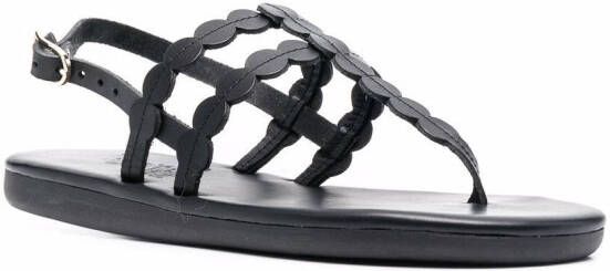 Ancient Greek Sandals slingback strap sandals Black