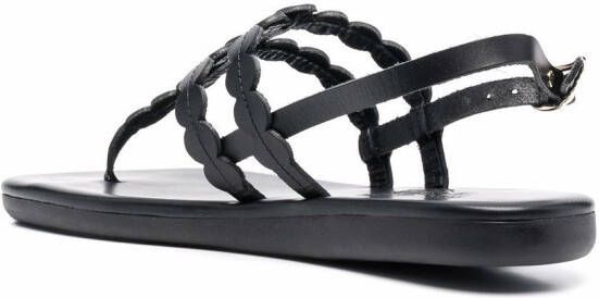 Ancient Greek Sandals slingback strap sandals Black