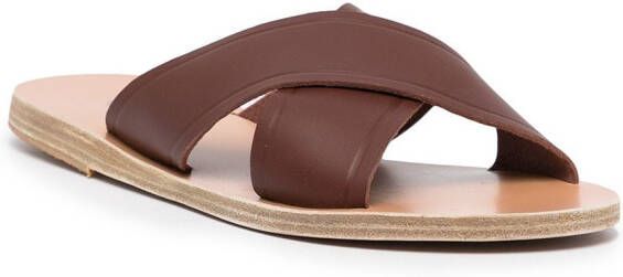 Ancient Greek Sandals Thais crossover-strap sandals Brown