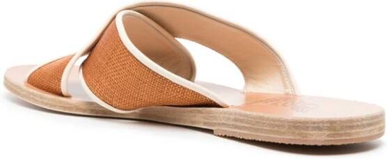 Ancient Greek Sandals Thais raffia sandals Brown