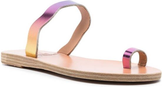 Ancient Greek Sandals Thasos slip-on sandals Purple