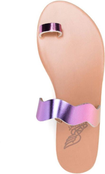 Ancient Greek Sandals Thasos slip-on sandals Purple