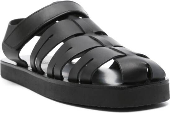 Ancient Greek Sandals Tilemachos leather sandals Black