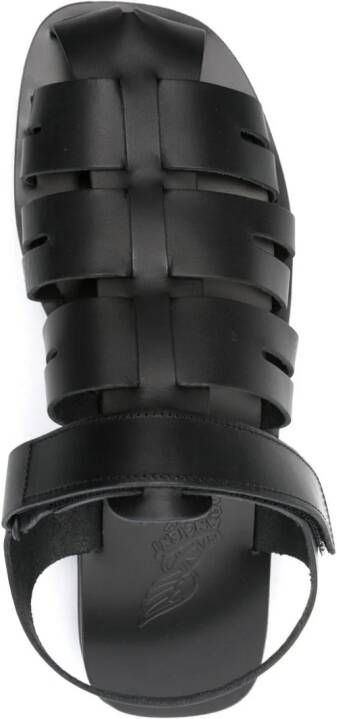 Ancient Greek Sandals Tilemachos leather sandals Black