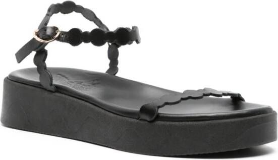 Ancient Greek Sandals Toxo 40mm leather sandals Black