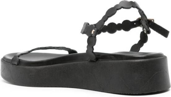 Ancient Greek Sandals Toxo 40mm leather sandals Black