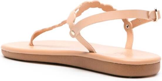 Ancient Greek Sandals Velos flat leather sandals Neutrals