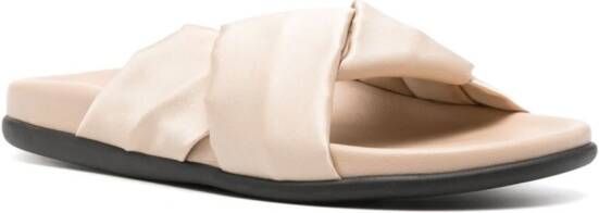 Ancient Greek Sandals Whitney satin slides Neutrals
