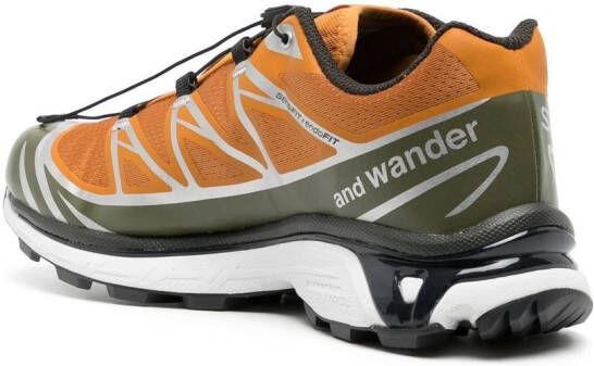 and Wander x Salomon XT-6 low-top sneakers Brown