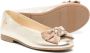 ANDANINES bow-detail leather ballerina shoes Gold - Thumbnail 2