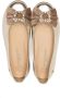 ANDANINES bow-detail leather ballerina shoes Gold - Thumbnail 3