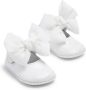 ANDANINES bow-detail leather ballerina shoes White - Thumbnail 4
