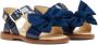 ANDANINES bow-detail leather sandals Blue - Thumbnail 2