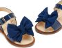 ANDANINES bow-detail leather sandals Blue - Thumbnail 4
