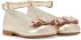 ANDANINES bow-detail metallic ballerina shoes Gold - Thumbnail 2