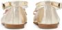 ANDANINES bow-detail metallic ballerina shoes Gold - Thumbnail 3