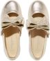 ANDANINES bow-detailing leather ballerina shoes Gold - Thumbnail 4