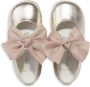 ANDANINES bow-embellished leather ballerina shoes Gold - Thumbnail 3