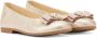 ANDANINES bow-embellished leather ballerina shoes Gold - Thumbnail 2