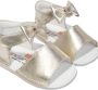 ANDANINES bow-embellished leather sandals Gold - Thumbnail 2