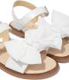 ANDANINES bow-embellished leather sandals White - Thumbnail 2