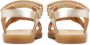 ANDANINES braided leather sandals Gold - Thumbnail 3