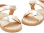 ANDANINES braided leather sandals Gold - Thumbnail 4