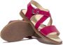 ANDANINES cross-straps leather sandals Pink - Thumbnail 2