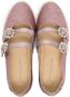 ANDANINES crystal-embellished glittery ballerina shoes Pink - Thumbnail 3