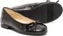 ANDANINES crystal-embellished leather ballerinas Black - Thumbnail 2