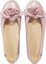 ANDANINES floral-appliqué ballerina shoes Pink - Thumbnail 4