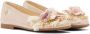 ANDANINES floral-appliquéd leather ballerina shoes Pink - Thumbnail 2