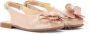 ANDANINES floral-appliquéd leather ballerina shoes Pink - Thumbnail 2