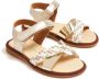 ANDANINES interwoven-strap leather sandals Gold - Thumbnail 2