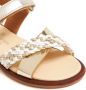 ANDANINES interwoven-strap leather sandals Gold - Thumbnail 4