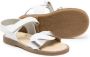 ANDANINES metallic-finish open toe sandals White - Thumbnail 2