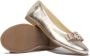 ANDANINES metallic leather ballerina shoes Gold - Thumbnail 3
