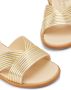 ANDANINES metallic leather sandals Gold - Thumbnail 4