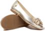 ANDANINES pearl-bow metallic ballerina shoes Gold - Thumbnail 2