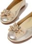 ANDANINES pearl-bow metallic ballerina shoes Gold - Thumbnail 3